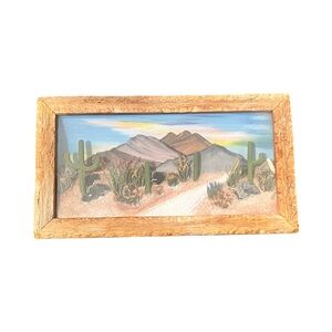 🌵🏜️ Vintage Desert Landscape Diorama made in Arizona.